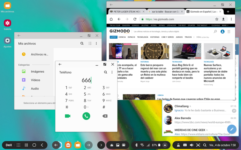 Illustration for article titled Olvida los teléfonos plegables, Samsung DeX sigue siendo el experimento más interesante de Samsung